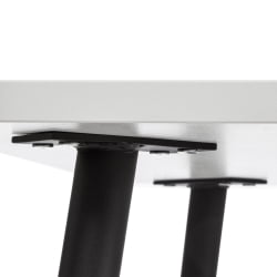Стол PLUTO ЛДСП/металл, 120x80x77 см, Белый/Черный