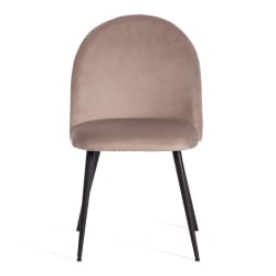 Стул MONRO (mod. 5144) металл/вельвет, 51x56x84 см, серо-бежевый (HLR-9)/черный