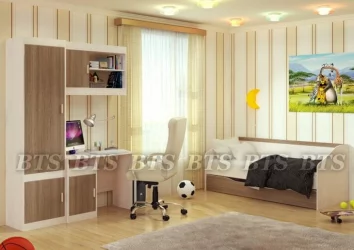 Выдвижная кровать для двоих детей Паскаль 01