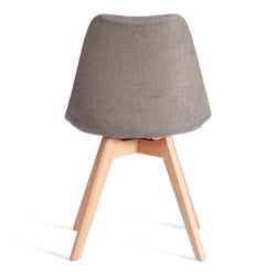 Стул TULIP SOFT (mod. 053V) дерево/пластик/ткань, 49,5 x 54,5 x 84 см, Серый (Grey) LY1701-26