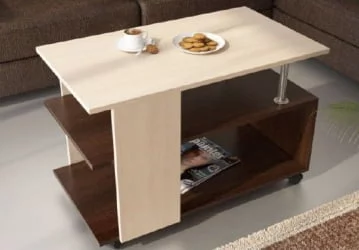 Стол журнальный №6 Венге/Дуб молочный