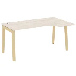 Стол эргономичный левый ОНИКС ВООД ОВ.СА-1(Р) Денвер Светлый/Светлый / ONIX WOOD OW.SA-1(R)