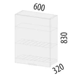 Шкаф-сушка кухонный (лев/прав) Дакота 103.33