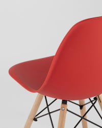 Стул Еамес Стйле ДСВ красный (разборный каркас) / Eames Style DSW