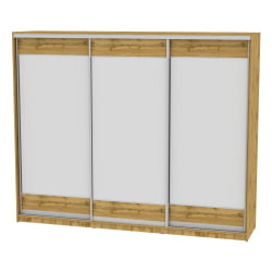 Шкаф-купе B-220х270х60-3(ДВ-D8D8D8)