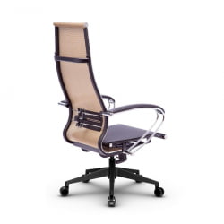 Кресло офисное МЕТТА B 1m 7/K131, Основание 17833 Комплект 4 Золотой ротанг Черное