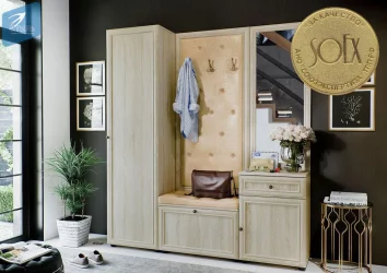 Комплект мебели для прихожей Оскар-7 (А) Модена №1 Дуб сонома светлый Крем