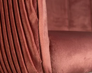 Стул барный DOBRIN DARCY Бронзово-розовый велюр 1922-17