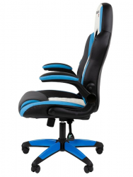 Игровое кресло CHAIRMAN Chairman гаме 15 Черный Голубой Белый / game