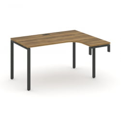 Стол-надставка на опорную тумбу (правый) CОНCЕПТ CН.ОСАН-002(Р) Сандал Янтарный Черный / CONCEPT CN.OSAN-002(R)