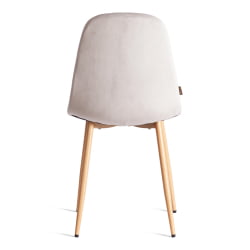 Мягкий стул БРЕЕЗЕ (мод. ДЖСC-58) Велюр/металл , 44 х 53 х 86 см, Лигхт грей (светло-серый) ХЛР14 / натуральный / BREEZE (mod. JSC-58) Light grey HLR14