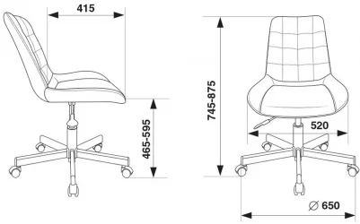 Кресло для оператора Бюрократ CХ-350М Черный / CH-350M