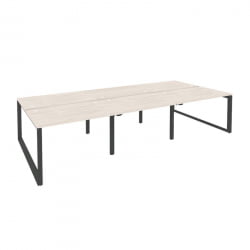 Рабочая станция на О-образном м/к ОНИКС О.МО-Д.РС-6.2.8 Денвер Светлый/Антрацит / ONIX O.MO-D.RS-6.2.8