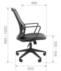 Кресло руководителя Chairman 545 БП экокожа Коричневый