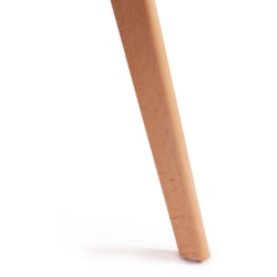 Стул ТУЛИП СОФТ (мод. 74) вельвет/дерево , 54 х 47 х 83 см , желтый (ХЛР 41)/натуральный / TULIP SOFT (mod. (HLR