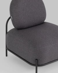 Кресло Стоун 1 рогожка Темно-серый