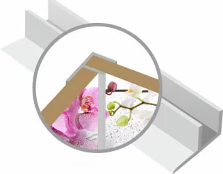 Профиль для стеновой панели F-3 белый