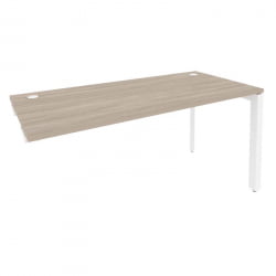 Стол-приставка на П-образном м/к к опорным элементам ОНИКС О.МП-СПР-4.7 Дуб Аттик/Белый / ONIX O.MP-SPR-4.7
