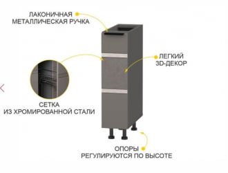 Бутылочница Грейс 105.71.1 Оникс Кубанит