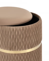 Пуф Джесси с ящиком велюр Бежевый