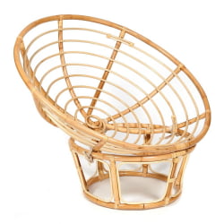 Кресло PAPASAN ECO/ПАПАСАН ЭКО P115-1/SP STD /c подушкой, ремешками/ Natural (натуральный), экошерсть Коричневый, 1811-5