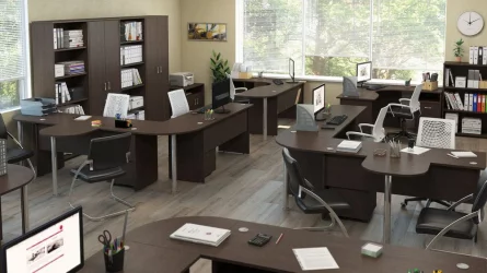 Комплект мебели для персонала Trend TRD13 Темный дуб