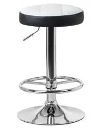 Барный стул DOBRIN BRUNO Бело-черный