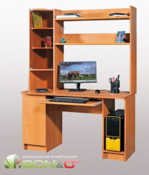 Компьютерный стол с ящиками УП-3К Ольха русская