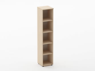 Шкаф высокий открытый Glassy 6.19.10 Дуб молочный