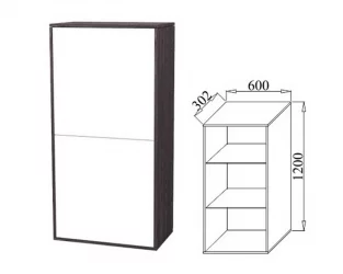 Шкаф навесной Куб К05 Белый софт Дуб ирландский