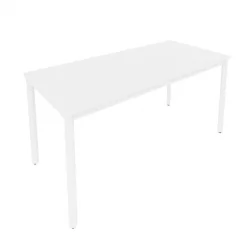 Стол письменный на металлокаркасе СЛИМ СЙСТЕМ С.СП-6 Белый-Белый / SLIM SYSTEM