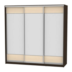 Шкаф-купе B-230х235х60-3(Венге-ДМ-D8D8D8)