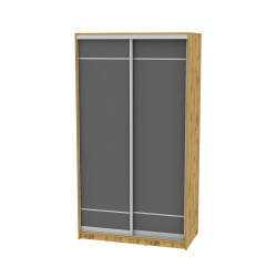 Шкаф-купе B-220х120х60-1(ДВ-Графит-D7D7)