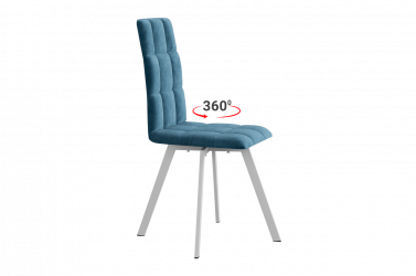 Стул Турин 2 Т2П (индиго (велюр)/белый)