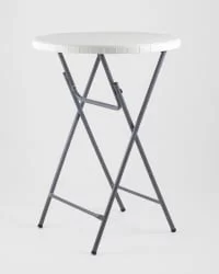 Маленький обеденный стол Кейт коктейльный Белый