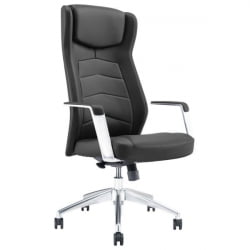 Кресло руководителя BRABIX PREMIUM Viking EX-759, синхромеханизм, алюминий, натуральная кожа, черное