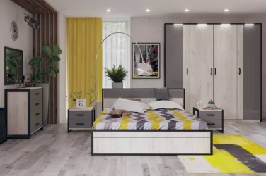 Зеркало настенное Техно ЛД 678.090.000 Дуб Крафт белый