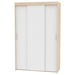 Шкаф-купе T-3-230х145х60(ДСС-Белый-5)