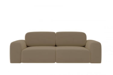 Диван Сунне (Berhouse) Цвет фасада: Левис 04 велюр; Тип: Прямой; Материал фасада: Металл/Велюр