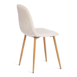 Металлический стул BREEZE (mod. 4724) вельвет/металл, 44 х 53 х 87 см, Light beige (светло-бежевый) HLR1 / натуральный