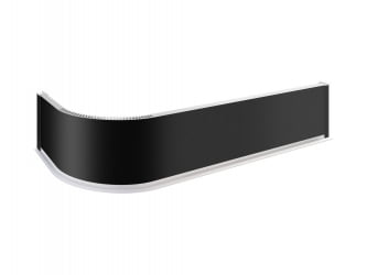 Радиусный цоколь ЦПР 01.100 Черный радиусный 1 м