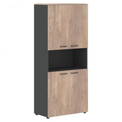 Шкаф с 2-мя комплектами глухих малых дверей JAY JHC 85.4 Дуб Каньон Антрацит