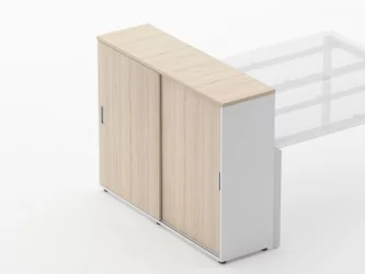 Тумба-купе высокая для рабочего модуля Deka 9.03.145 Туя/Белый