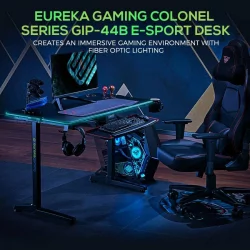Стеклянный компьютерный стол Eureka GIP 44