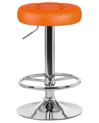 Табурет барный ДОБРИН БРУНО (оранжевый) 2 шт / DOBRIN BRUNO