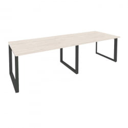 Стол переговорный (2 столешницы) ONIX O.MO-PRG-2.3 Денвер Светлый/Антрацит