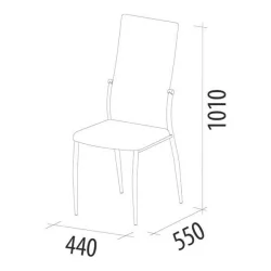 Стул Фаворит Десерт серый