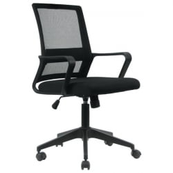 Кресло Басиc CХ-698 сетка/ткань ТВ черное / Basic CH-698 TW