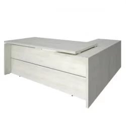 Стол руководителя YALTA LT-C 18 L Снежная Платина