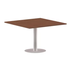 Конференц-стол на 4 человека ИМАГО ПРГ-6 Орех французский-белый / IMAGO